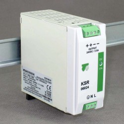 KSR 06024 230/ 24VDC 2,5A 60W zasilacz impulsowy modułowy przemysłowy Breve