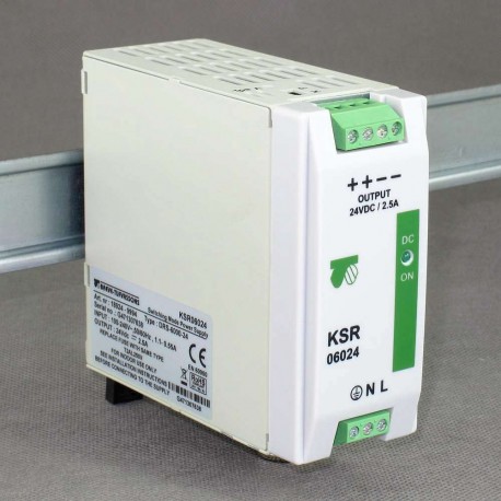KSR 06024 230/ 24VDC 2,5A 60W zasilacz impulsowy modułowy przemysłowy Breve