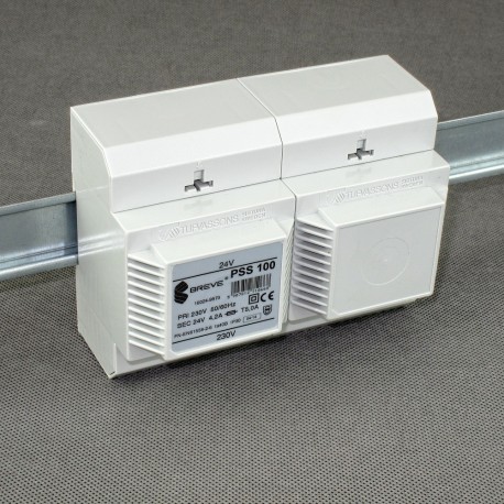 PSS 100 230/ 24V transformator na szynę DIN Breve